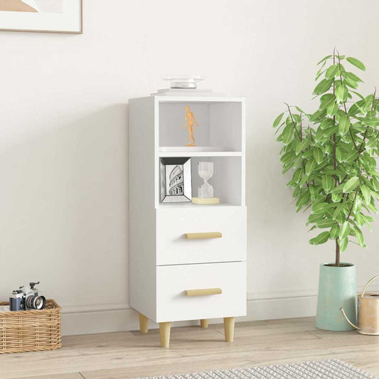 Sideboard | White | Engineered wood | Medium | Cabinet | Rectangular