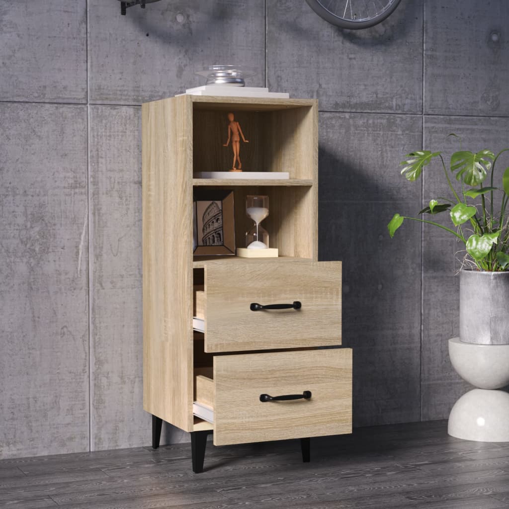 Sideboard Sonoma Oak 34.5x34x90 cm Engineered Wood