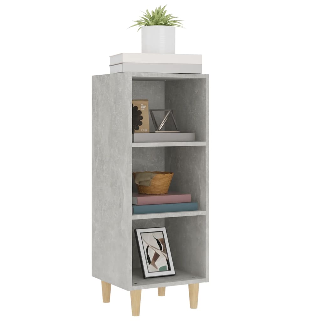 Sideboard Concrete Grey 34.5x32.5x90 cm Engineered Wood