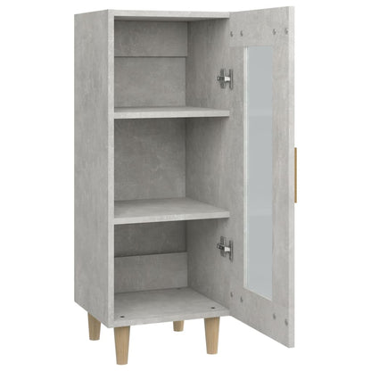 Sideboard Concrete Grey 34.5x34x90 cm Engineered Wood