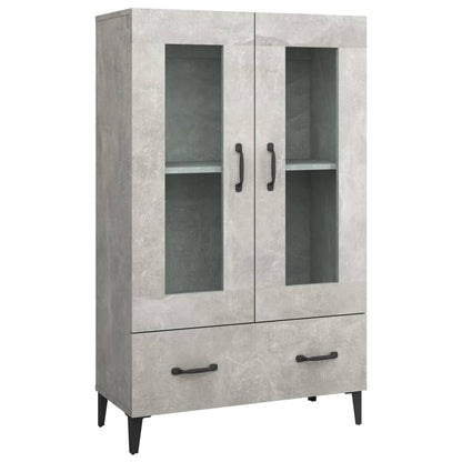 Highboard Concrete Grey 70x31x115 cm Engineered Wood