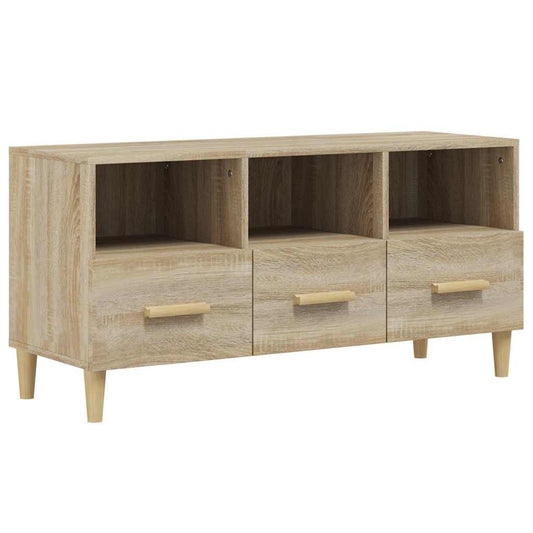 Tv Cabinet | Sonoma oak | Engineered wood | 102 x 36 x 50 cm | Tv Cabinet