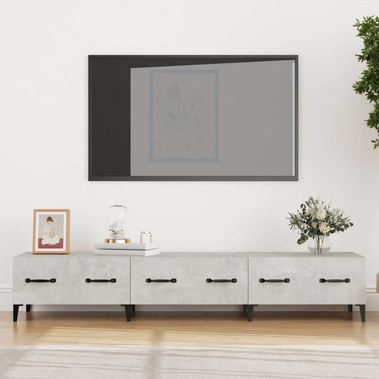 TV Cabinet | Concrete grey | Engineered wood | 150 cm x 34.5 cm x 30 cm