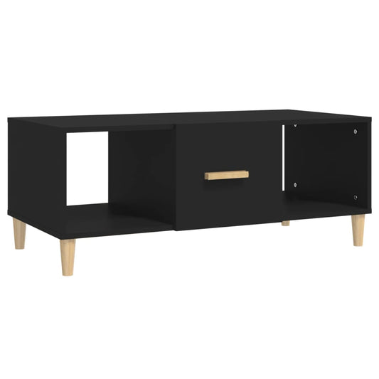 Coffee Table Black 102x50x40 cm Engineered Wood