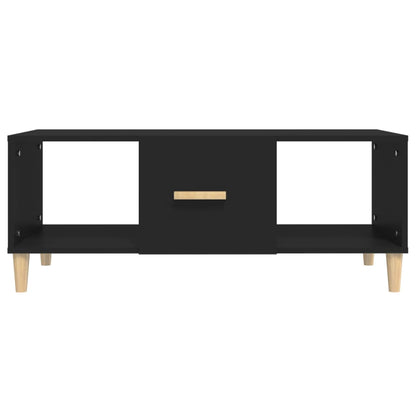 Coffee Table Black 102x50x40 cm Engineered Wood