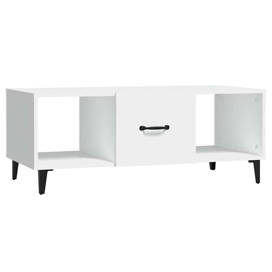 Coffee Table | White | Engineered wood | 102x50x40 cm | Coffee Table