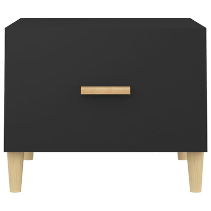 Coffee Table Black 50x50x40 cm Engineered Wood