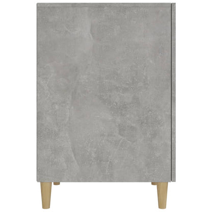 Desk Concrete Grey 140x50x75 cm Engineered Wood