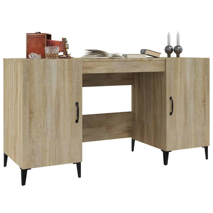 Desk Sonoma Oak 140x50x75 cm Engineered Wood