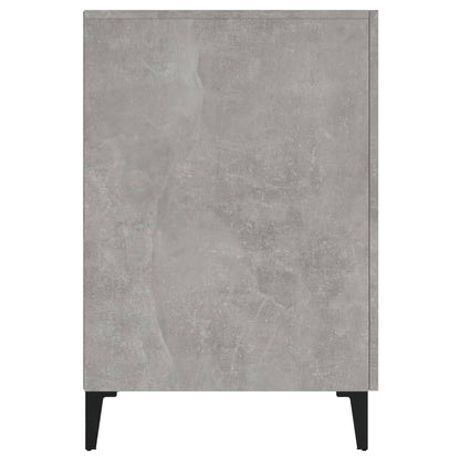 Desk Concrete Grey 140x50x75 cm Engineered Wood