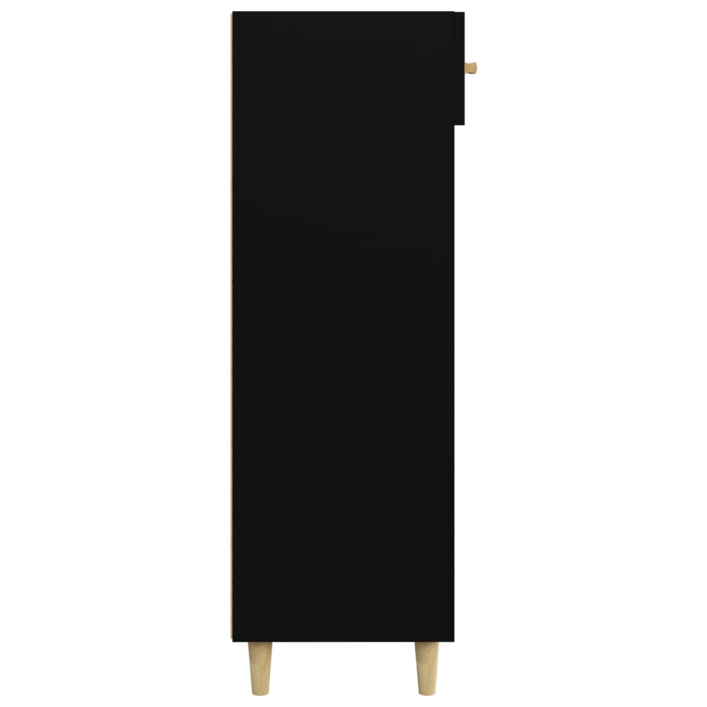 Shoe Cabinet Black 60x35x105 cm Engineered Wood