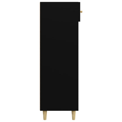 Shoe Cabinet Black 60x35x105 cm Engineered Wood