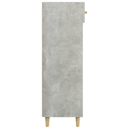 Shoe Cabinet Concrete Grey 60x35x105 cm Engineered Wood