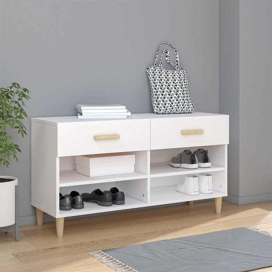 Shoe Cabinet | White | Engineered wood | Medium | Shoe Cabinet