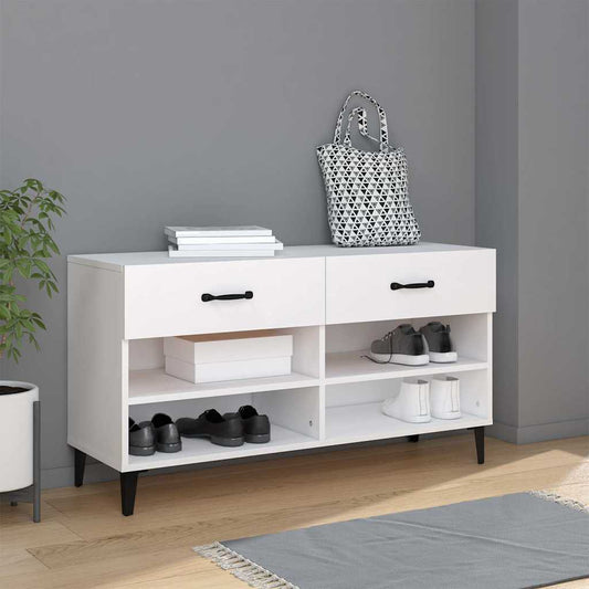 Shoe Cabinet | White | Engineered wood | Medium | Shoe Storage Cabinet