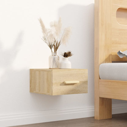 Wall-mounted Bedside Cabinet Sonoma Oak 35x35x20 cm