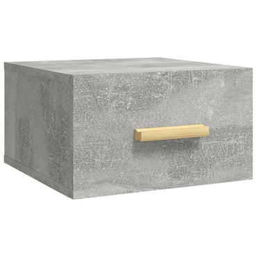 Wall-mounted Bedside Cabinet Concrete Grey 35x35x20 cm