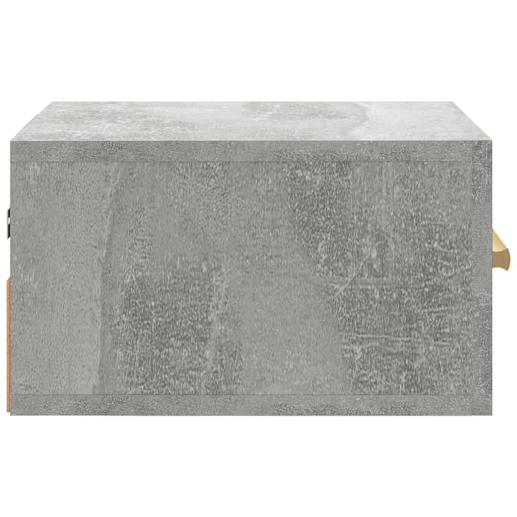 Wall-mounted Bedside Cabinet Concrete Grey 35x35x20 cm