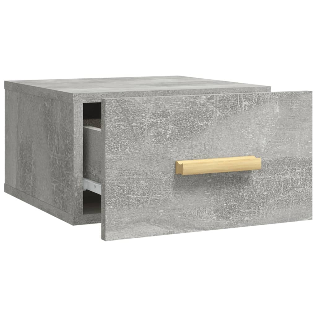 Wall-mounted Bedside Cabinets 2 pcs Concrete Grey 35x35x20 cm