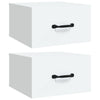 Wall-mounted Bedside Cabinets 2 pcs White 35x35x20 cm