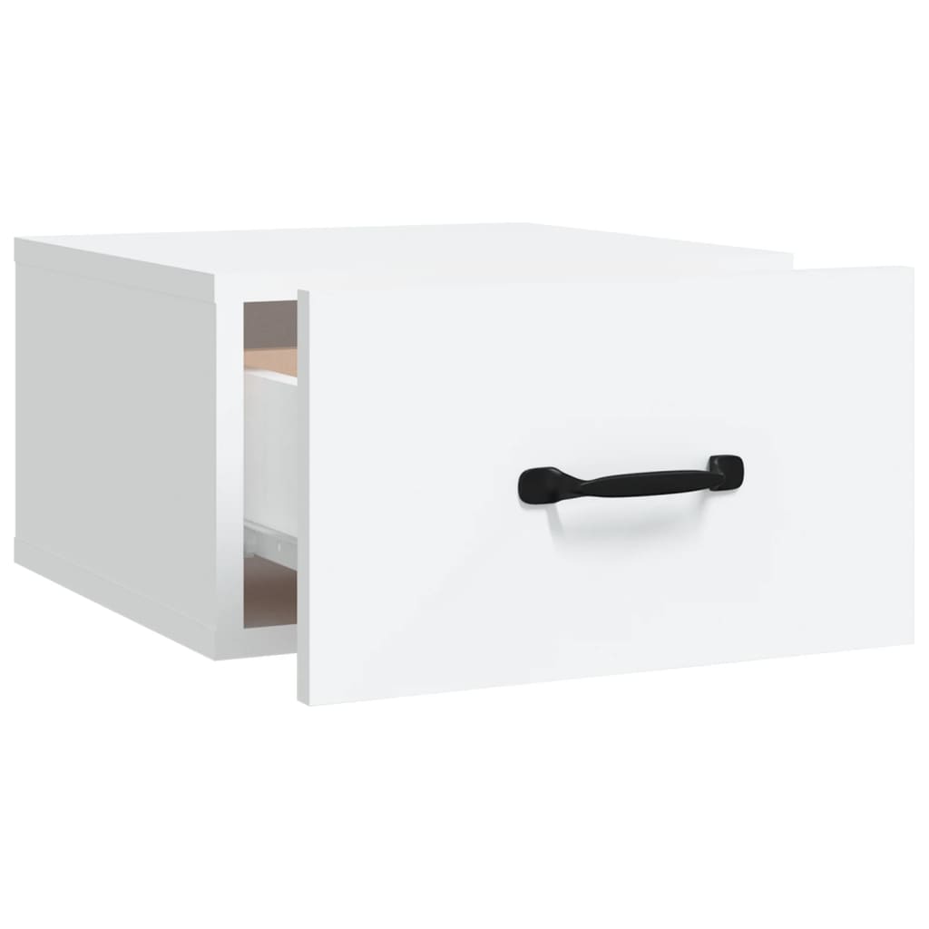 Wall-mounted Bedside Cabinets 2 pcs White 35x35x20 cm