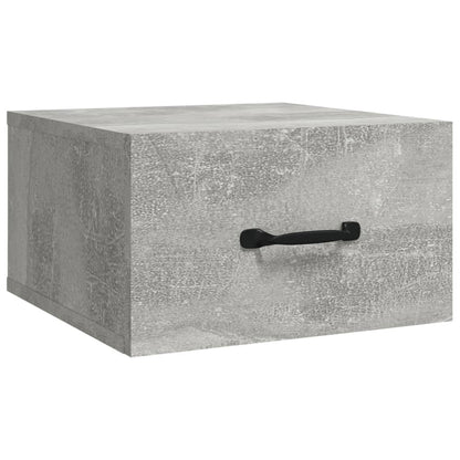 Wall-mounted Bedside Cabinet Concrete Grey 35x35x20 cm