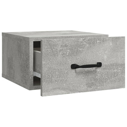 Wall-mounted Bedside Cabinet Concrete Grey 35x35x20 cm