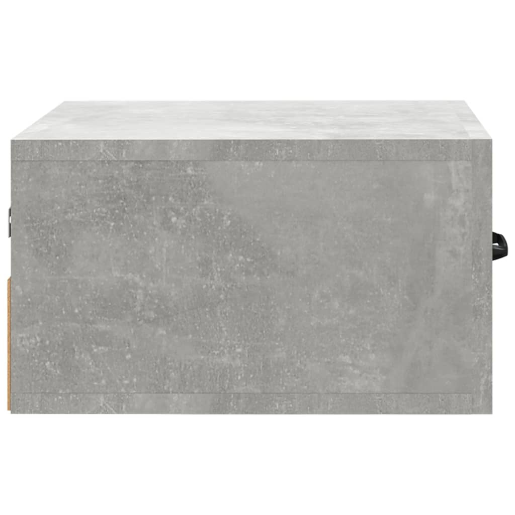 Wall-mounted Bedside Cabinet Concrete Grey 35x35x20 cm