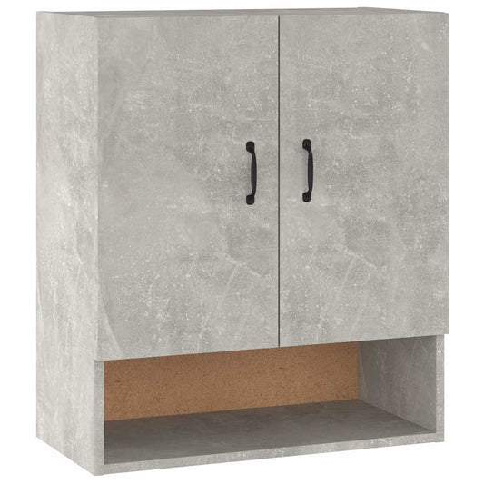 Floating Cabinet | Concrete Grey | Engineered Wood | Medium