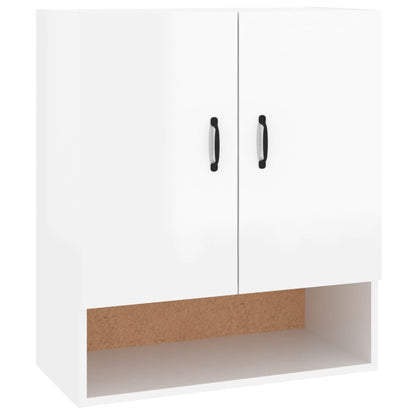 Wall Cabinet High Gloss White 60x31x70 cm Engineered Wood