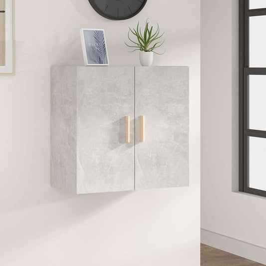Wall Cabinet | Concrete Grey | Engineered Wood | 60x30x60 cm