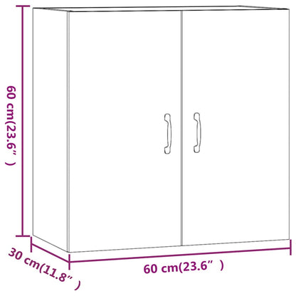 812900 vidaXL Wall Cabinet Sonoma Oak 60x31x60 cm Engineered Wood