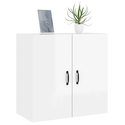 Wall Cabinet High Gloss White 60x31x60 cm Engineered Wood