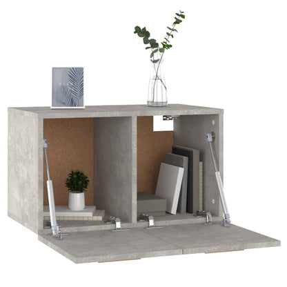 Wall Cabinet Concrete Grey 60x36.5x35 cm Engineered Wood