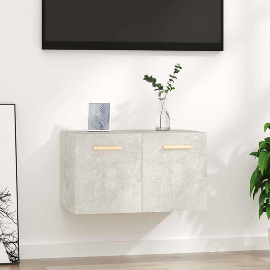 Wall Cabinet Concrete Grey 60x36.5x35 cm Engineered Wood