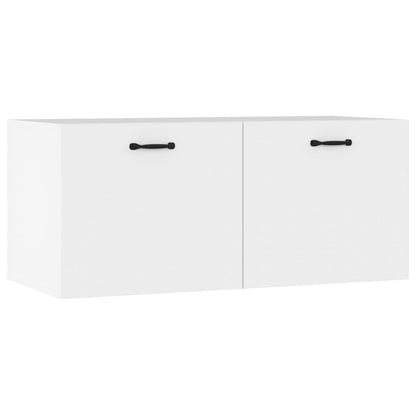 Wall Cabinet White 80x36.5x35 cm Engineered Wood