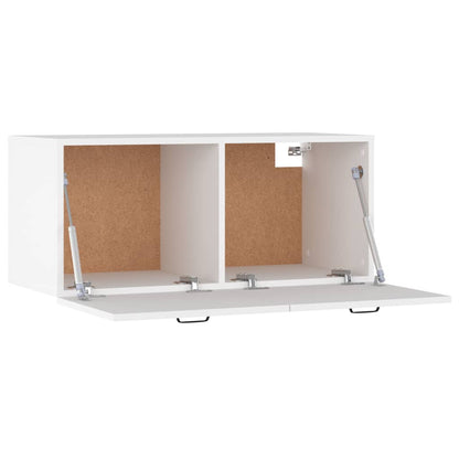 Wall Cabinet White 80x36.5x35 cm Engineered Wood