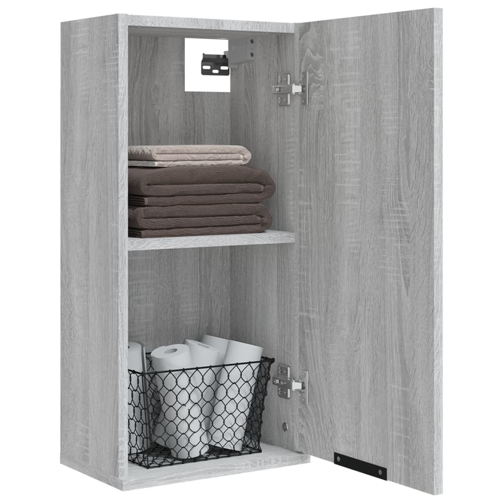 Wall-mounted Bathroom Cabinet Grey Sonoma 32x20x67 cm