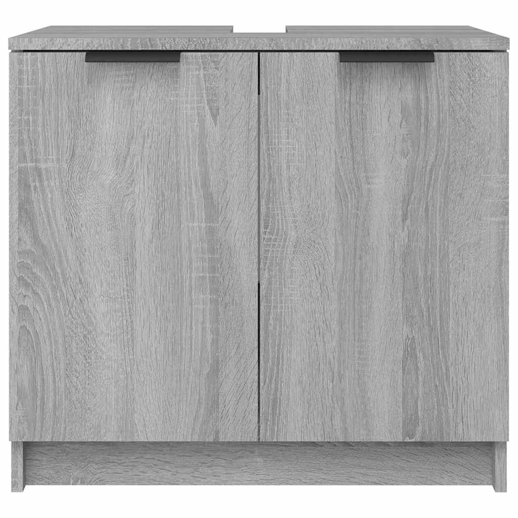 Bathroom Cabinet Grey Sonoma 64.5x33.5x59 cm Engineered Wood