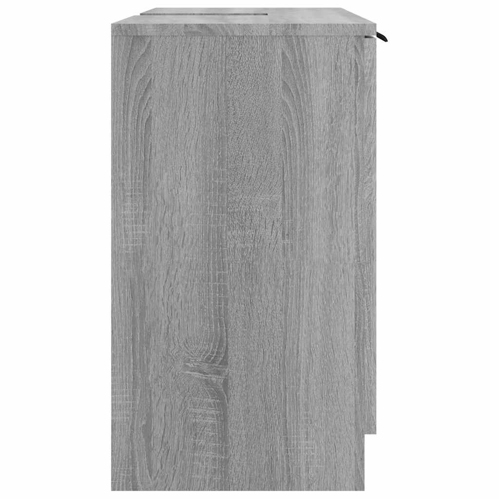 Bathroom Cabinet Grey Sonoma 64.5x33.5x59 cm Engineered Wood