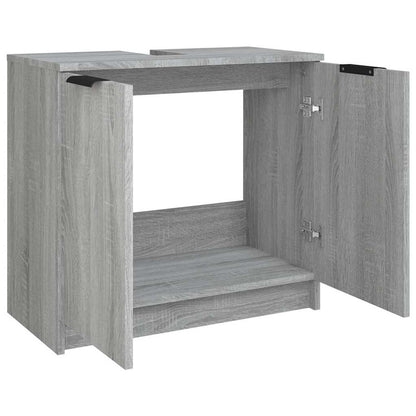Bathroom Cabinet Grey Sonoma 64.5x33.5x59 cm Engineered Wood