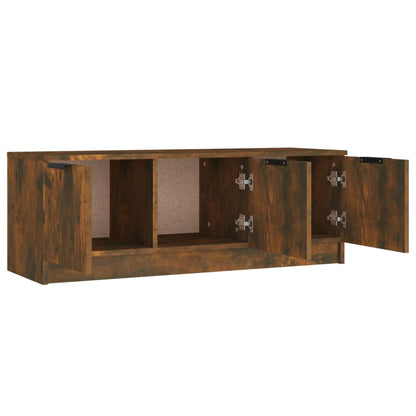 TV Cabinet Smoked Oak 102x35x36.5 cm Engineered Wood