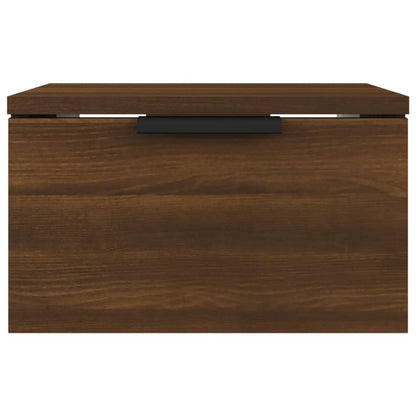 Wall-mounted Bedside Cabinet Brown Oak 34x30x20 cm