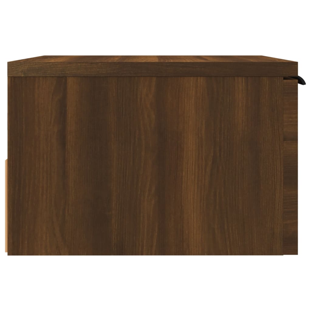 Wall-mounted Bedside Cabinet Brown Oak 34x30x20 cm