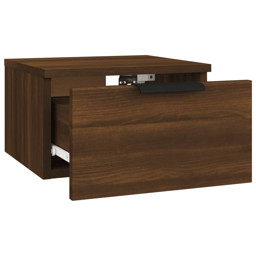 Wall-mounted Bedside Cabinets 2 pcs Brown Oak 34x30x20 cm