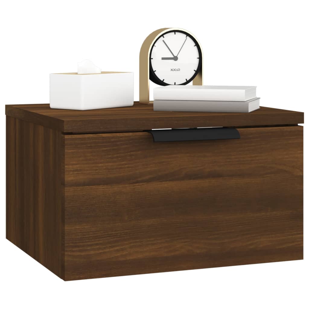 Wall-mounted Bedside Cabinets 2 pcs Brown Oak 34x30x20 cm