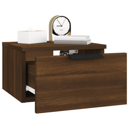 Wall-mounted Bedside Cabinets 2 pcs Brown Oak 34x30x20 cm