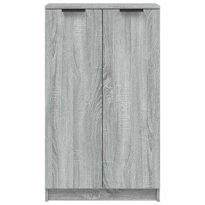 Shoe Cabinet Grey Sonoma 59x35x100 cm Engineered Wood