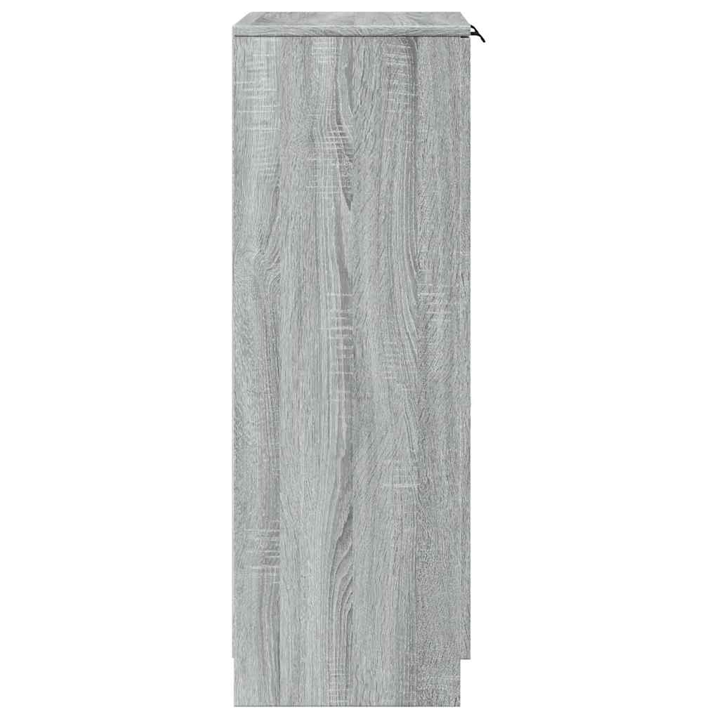 Shoe Cabinet Grey Sonoma 59x35x100 cm Engineered Wood