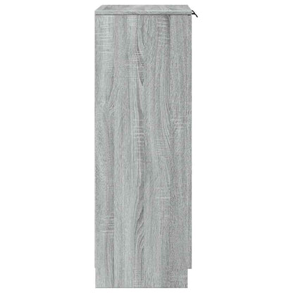 Shoe Cabinet Grey Sonoma 59x35x100 cm Engineered Wood
